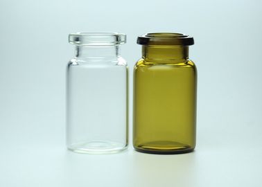6ml despejan o los frascos farmacéuticos ambarinos del tubo de cristal de Borosilicate