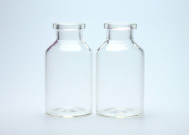 Frasco medicinal del tubo de cristal de la inyección transparente del estándar de ISO 20ml
