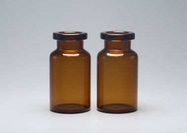 frasco de cristal farmacéutico ambarino 10R