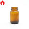 frascos anchos Amber Wide Mouth Glass Jar médica de la boca de 100ml 120ml 300ml para la tableta