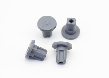 Grey Chlorobutyl Rubber Stopper , Small Rubber Stoppers For Medicinal Glass Vials