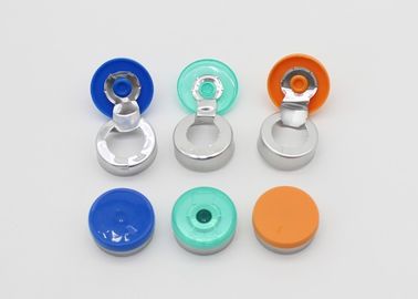 Medicinal Aluminum Plastic Caps , Cosmetic Glass Vial Cap With Multiple Color