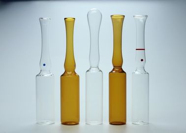 Capacidad clara/ambarina del frasco vacío de la ampolla de cristal del estándar de ISO del color 5ml