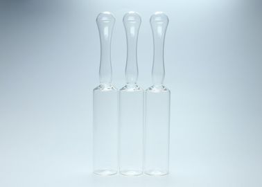 10ml tipo vacío transparente estilo estándar del punto de las ampollas de cristal ISO y del anillo del color de D
