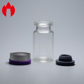 Vial de vidrio pequeño farmacéutico transparente de 7 ml