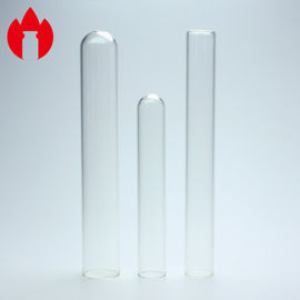 Tubos de ensayo de cristal minúsculos de la parte inferior redonda/plana para el equipo de laboratorio