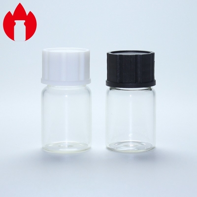 7ml despejan envase superior roscado del frasco de la botella del vidrio de Borosilicate el mini
