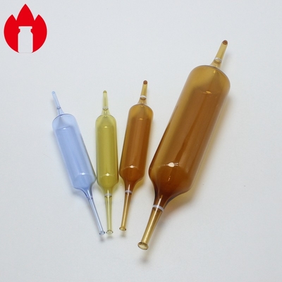 Ampola de vidrio 1 ml-20 ml Ampola de vidrio vacía, clara o ámbar para inyección Pharma