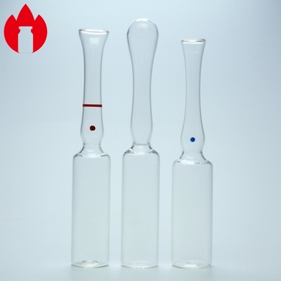 tipo 5ml una ampolla de cristal vacía de la inyección farmacéutica transparente de B C D