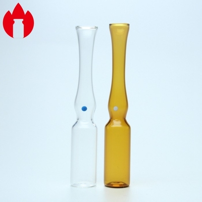 Ampola de vidrio 1 ml-20 ml Ampola de vidrio vacía, clara o ámbar para inyección Pharma