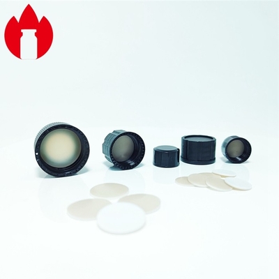 Capas de plástico con rosca de 13 mm y 18 mm de color negro de PP