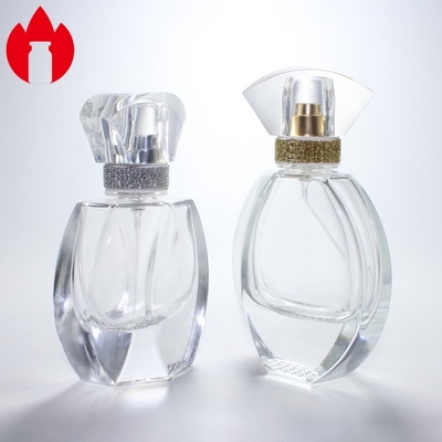 Botella de perfume personalizada Botella de perfume de vidrio cosmético vacío Vial