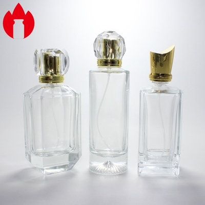 Botella de perfume personalizada Botella de perfume de vidrio cosmético vacío Vial