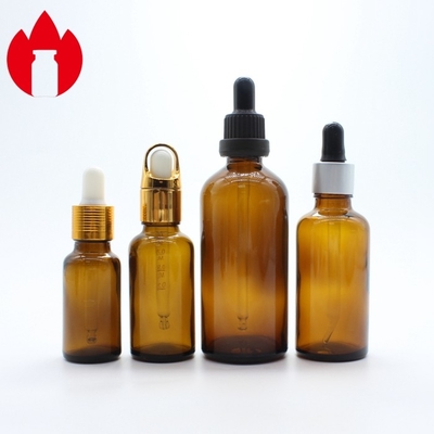 Vial de vidrio de aceite esencial cosmético vacío