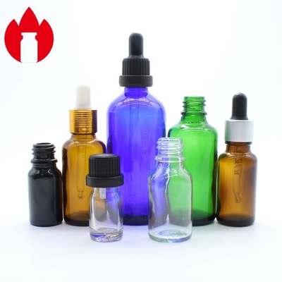 Vial de vidrio de aceite esencial cosmético personalizado de 5 ml a 100 ml con tapas de goteo