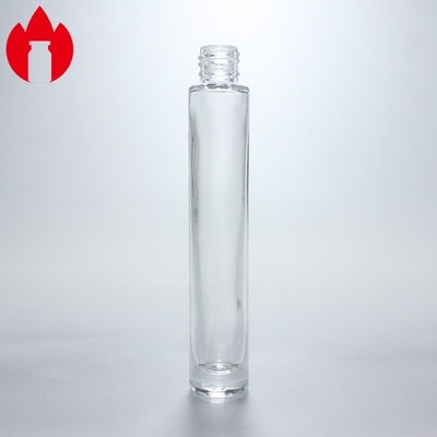 Botella de vidrio de perfume transparente de 10 ml con spray de bomba