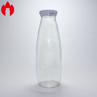 Frasco de vidrio vacío para leche