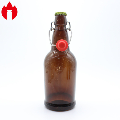 Vial de botella de vidrio moldeado transparente personalizado utilizado para soda, jugo, vino, cerveza y bebidas.