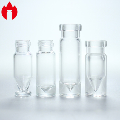 0Vial de vidrio médico de cuello de 2 ml con forma de V.