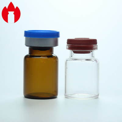 5ml farmacéuticos los frascos de cristal despejan o de la mini liofilización ambarina con el casquillo
