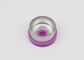 casquillos de cristal farmacéuticos del frasco de la inyección lisa púrpura del reborde de 13m m