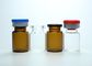 5ml farmacéuticos los frascos de cristal despejan o de la mini liofilización ambarina con el casquillo