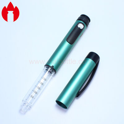 Pluma farmacéutica reutilizable de la inyección de la insulina del metal 3ml