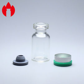 frasco de cristal tubular del Borosilicate bajo vacío transparente 2ml pequeño