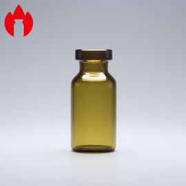 mini frasco ambarino del tubo de cristal 3ml con tirón del casquillo