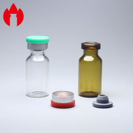Vial con tubo de vidrio para inyección de 3 ml claro y ámbar.