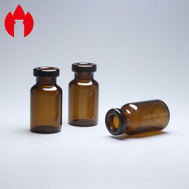 Vial de vidrio marrón de soda caliza para farmacia de 2 ml