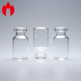 frasco de cristal tubular del Borosilicate bajo vacío transparente 2ml pequeño