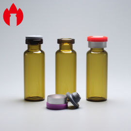 embalaje bajo del frasco del vidrio de Borosilicate de la farmacia del cuello de la encrespadura de 4ml Brown