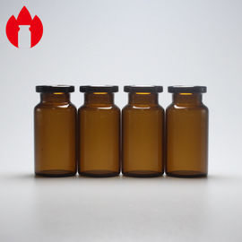 envase de cal sodada del frasco de la botella de cristal de la medicina superior minúscula ambarina 8ml