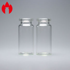 El estándar chino 10ml despeja la botella vacía del cuello de la encrespadura de los frascos de cristal de dósis simple