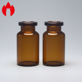 frasco de cristal farmacéutico ambarino 10R