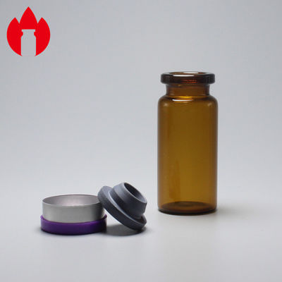 10ml Dark Amber Soda Lime Glass Vial with Crimp Neck and Hot Stamping for Secure Packaging