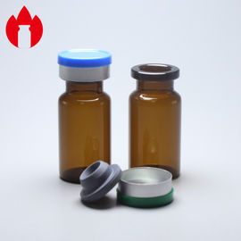 envase de cal sodada del frasco de la botella de cristal de la medicina superior minúscula ambarina 8ml