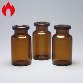 frasco de cristal farmacéutico ambarino 10R