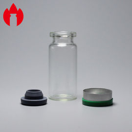 El estándar chino 10ml despeja la botella vacía del cuello de la encrespadura de los frascos de cristal de dósis simple