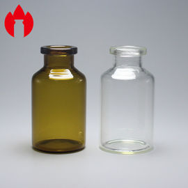 Top de cristal medicinal de la encrespadura de los frascos de la inyección vacía y frasco superior del tornillo