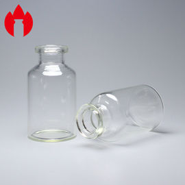 Frasco medicinal del tubo de cristal de la inyección transparente del estándar de ISO 20ml