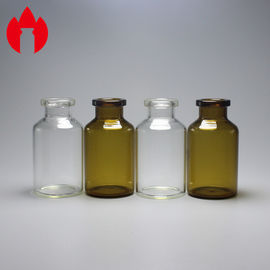 20ml despejan o los frascos medicinales y cosméticos del café del tubo de cristal de la botella