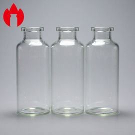 Frasco de cristal tubular de la encrespadura 30ml del Borosilicate multi superior lúcido medicinal del uso