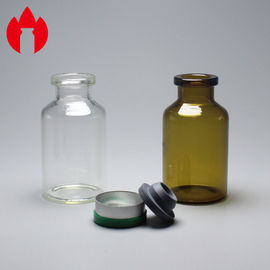 20ml despejan o los frascos medicinales y cosméticos del café del tubo de cristal de la botella