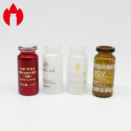 La botella de cristal del frasco cosmético 1-50ml modificó tamaño para requisitos particulares con la impresión del sellado de /Hot