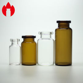 Vial de vidrio de 2 ml a 30 ml Vial de vidrio para inyecciones farmacéuticas de color claro o ámbar