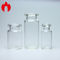 Frascos de cristal de la pequeña de 10ml 20ml medicina de cristal tubular transparente de los frascos