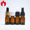 Botellas de aceite esencial de Amber Glass 5ml con el casquillo del dropper