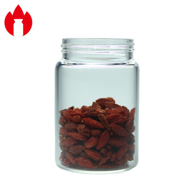 envase del tarro de la botella de vidrio de Borosilicate de la boca ancha de 50ml 100ml 150ml alto
